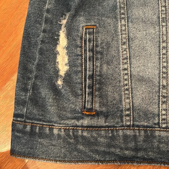 New Wild Fable distressed denim vest - Picture 7 of 16